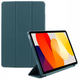 EIDERWOOD Xiaomi Redmi Pad SE Tri-Fold Artificial Leather Case - Dark Green