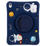 iPad 10.9" (2022) Children's Case - Astronaut Case w. Stand & Shoulder Strap - Dark Blue