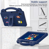 EIDERWOOD Samsung Galaxy Tab A11 / A9 Kids Case w. Kickstand - Dark Blue