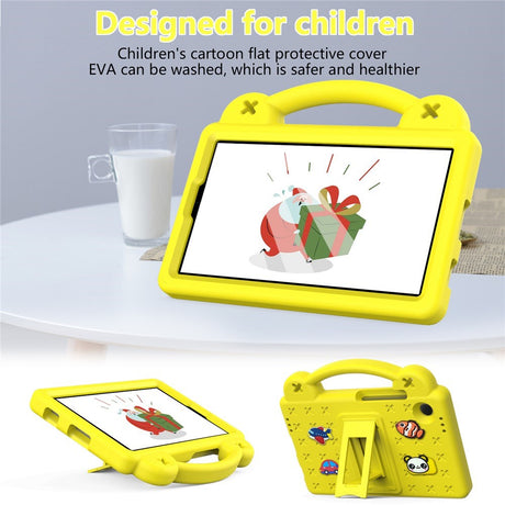 EIDERWOOD Samsung Galaxy Tab A11 / A9 Kids Case w. Kickstand - Yellow