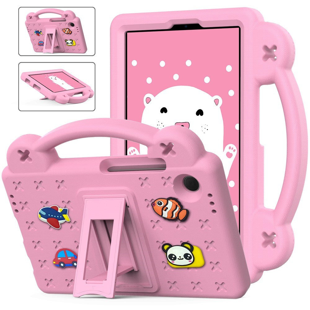 EIDERWOOD Samsung Galaxy Tab A11 / A9 Kids Case w. Kickstand - Light Pink