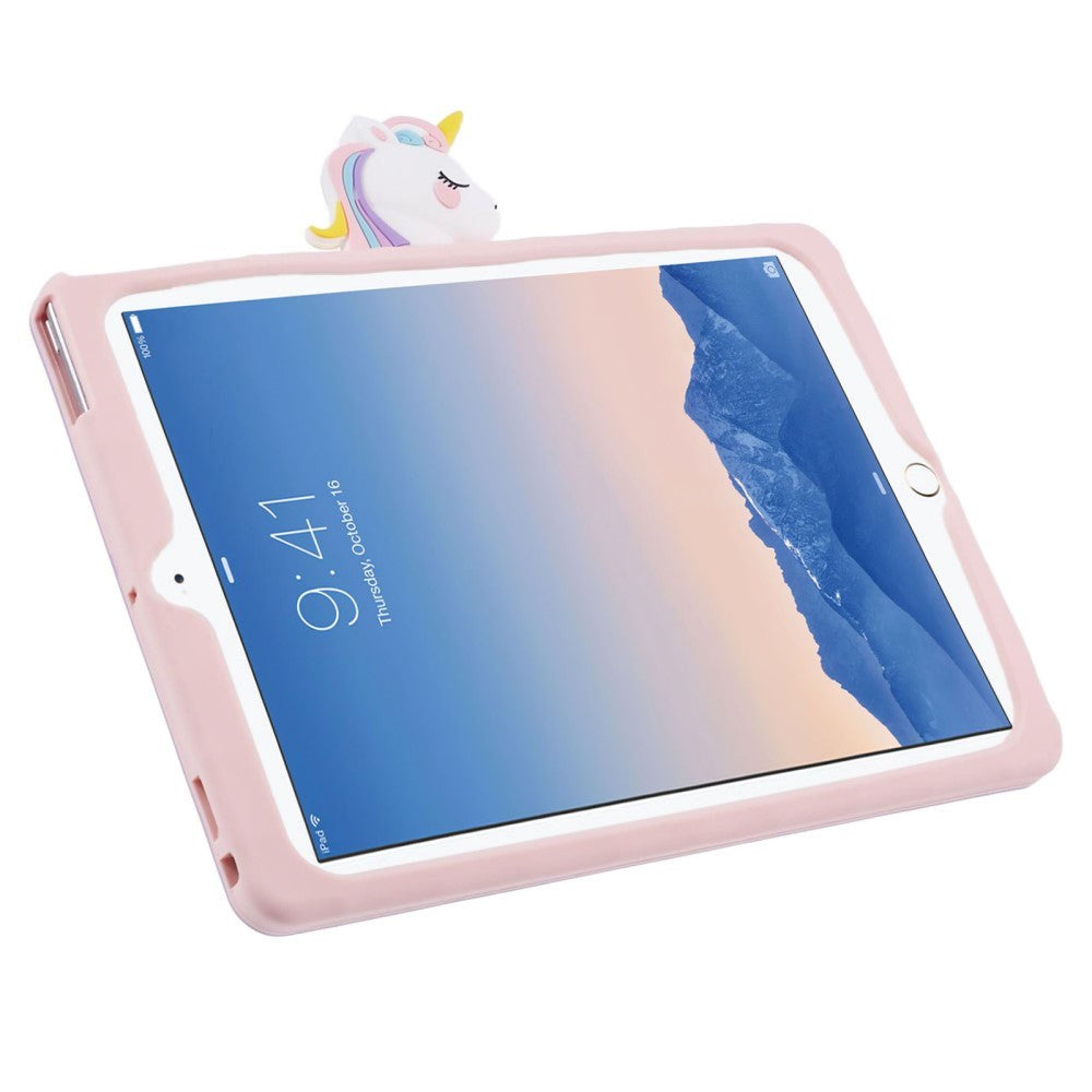 iPad 9.7 (2018-2017) / iPad Air / Air 2 Kids Case w. Stand & Cartoon - Pink