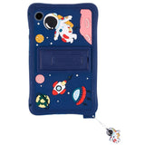 Samsung Galaxy Tab A9 Kids Case w. Stand & Cartoon - Dark Blue