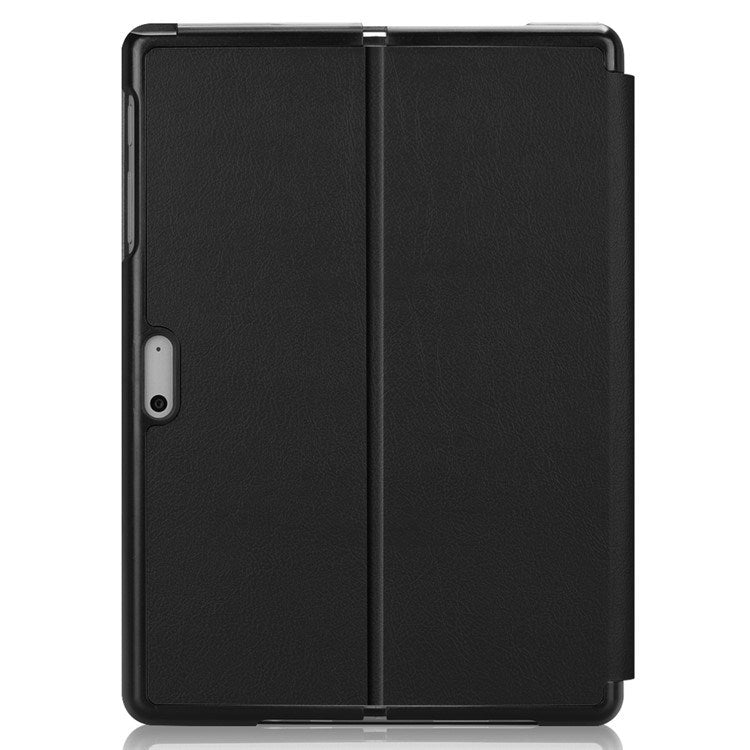 EIDERWOOD Microsoft Surface Go 4 Faux Leather Flip Case - Black