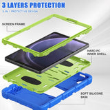 Samsung Galaxy Tab A9 Tough Case w. Kickstand - Blue / Green