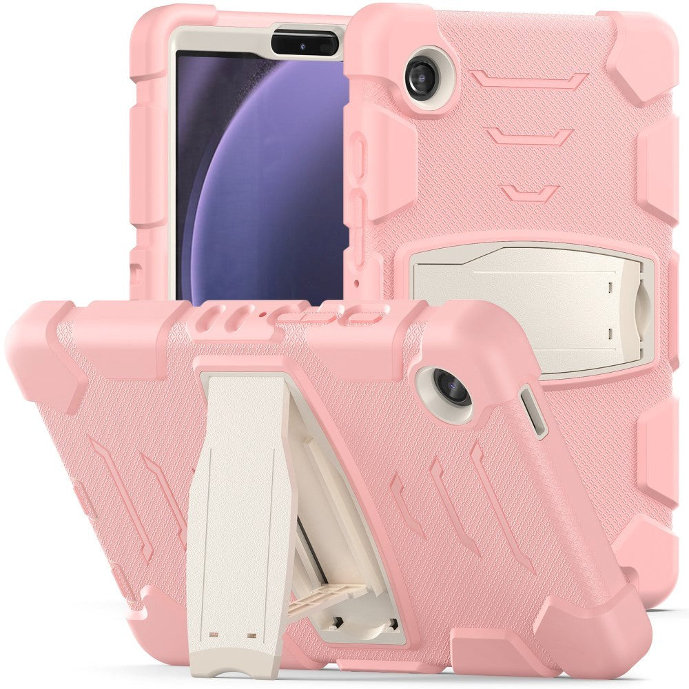 Samsung Galaxy Tab A9 Tough Case w. Kickstand - Pink / Grey