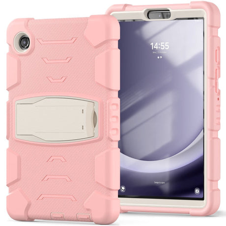 Samsung Galaxy Tab A9 Tough Case w. Kickstand - Pink / Grey