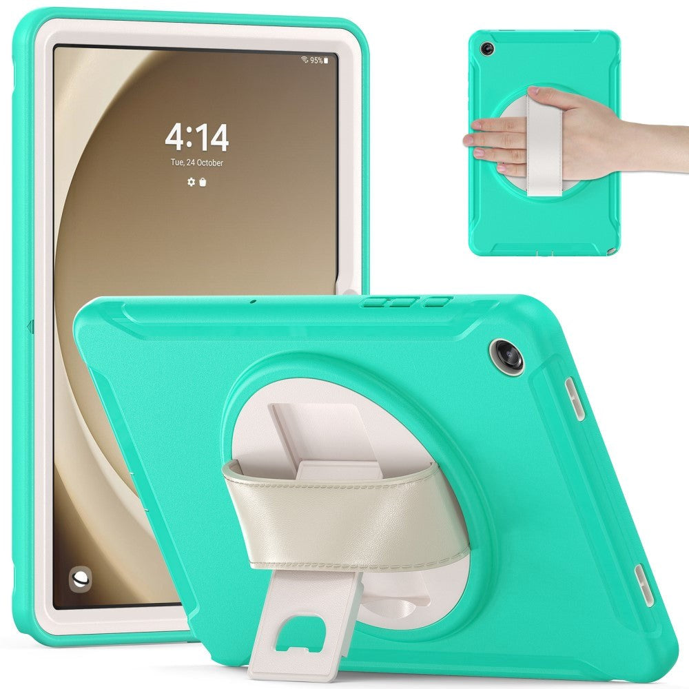 Samsung Galaxy Tab A9+ (Plus) Tough Case w. Handholder & Kickstand - Mint Green