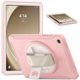 Samsung Galaxy Tab A9+ (Plus) Tough Case w. Handholder & Kickstand - Pink