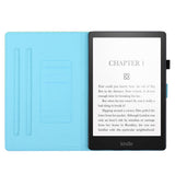 Amazon Kindle Paperwhite 5 11th Generation (2021) Leather Case w. Kickstand & Card Holder - Pink / Blue Marble