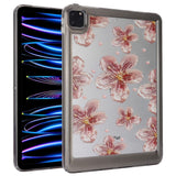 iPad Pro 11" ( 2022 / 2021 / 2020 / 2018) Flexible Plastic Case - Flowers and Pearls