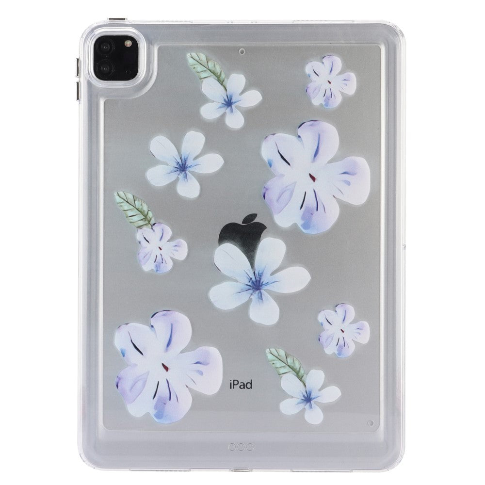 iPad Pro 11" ( 2022 / 2021 / 2020 / 2018) Flexible Plastic Case - Purple Flowers