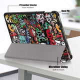 OnePlus Pad Go PU Leather Flip Case W. Kickstand & Wake-up Function - Graffiti