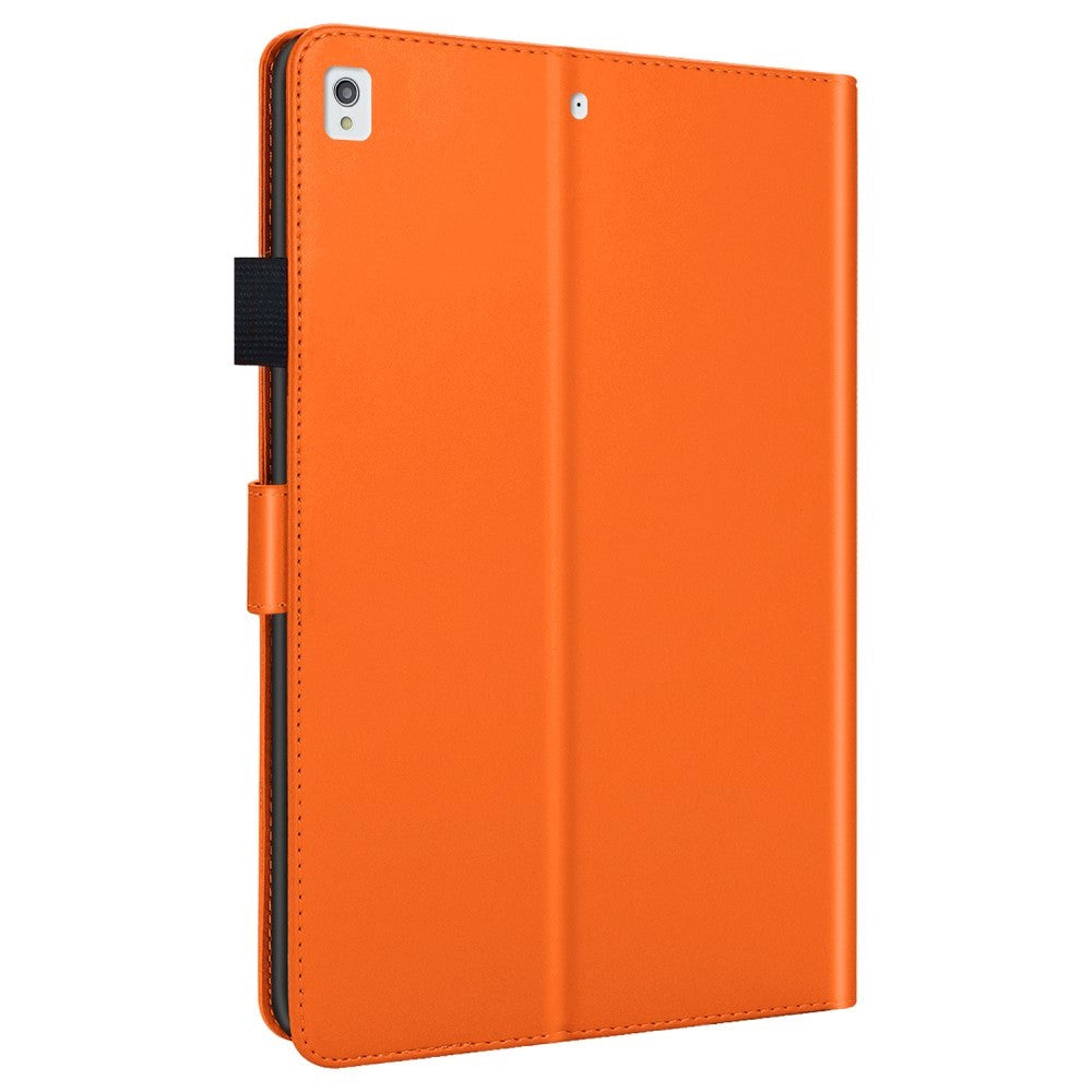 iPad 10.2" (2020) Leather Flip Case w. Animal Motif - Orange