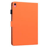 iPad 10.9" ( 2022) Leather Flip Case w. Animal Motif - Orange