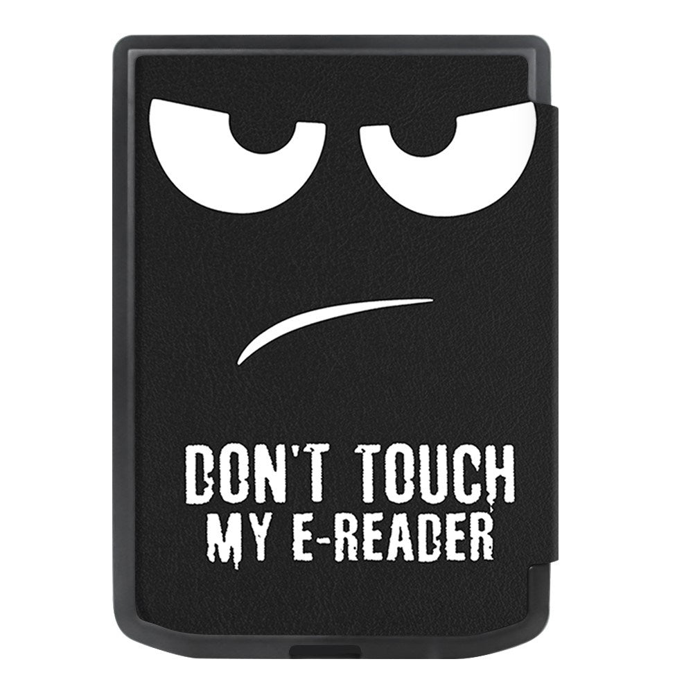 Pocketbook Verse Pro PU Leather Flip Case w. Seelp/ Wake-up Function - "Don't Touch My E-Reader"