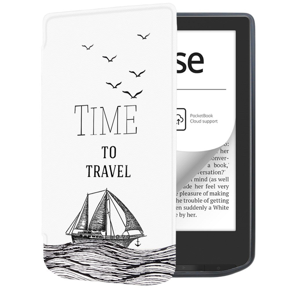 Pocketbook Verse Pro PU Leather Flip Case w. Seelp/ Wake-up Function - Sailing ship