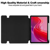 Lenovo Idea Tab 11" / Tab M11 EIDERWOOD Tablet Flip Case with Stylus Pen Holder - Black