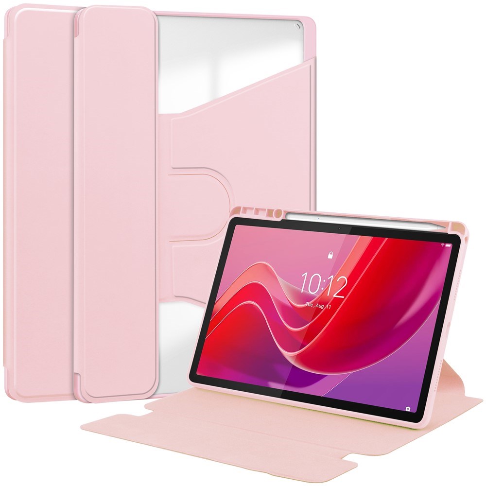 Lenovo Idea Tab 11" / Tab M11 EIDERWOOD Tablet Flip Case with Stylus Pen Holder - Pink