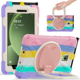 EIDERWOOD Samsung Galaxy Tab Active5 Tough Case w. Handholder & Kickstand - Multicolored