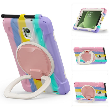 EIDERWOOD Samsung Galaxy Tab Active5 Tough Case w. Handholder & Kickstand - Multicolored