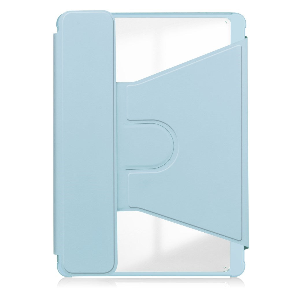 EIDERWOOD iPad Pro 11" (2024) Hybrid Flip Case w. Rotating Stand Function - Transparent / Light Blue