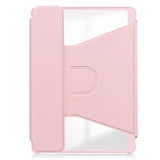 EIDERWOOD iPad Pro 11" (2024) Hybrid Flip Case w. Rotating Stand Function - Transparent / Pink