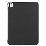 EIDERWOOD iPad Pro 11" (2024) Tri-Fold Leather Flip Case - Black