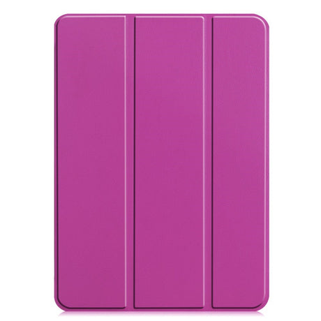 EIDERWOOD iPad Pro 11" (2024) Tri-Fold Leather Flip Case - Purple