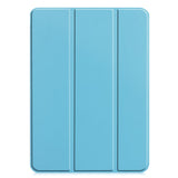 EIDERWOOD iPad Pro 11" (2024) Tri-Fold Leather Flip Case - Light Blue