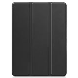 EIDERWOOD iPad Pro 11" (2024) Tri-Fold Artificial Leather Flip Case w. Apple Pencil Holder - Black