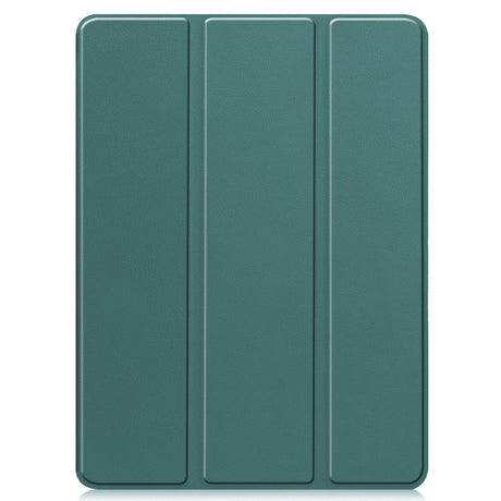 EIDERWOOD iPad Pro 11" (2024) Tri-Fold Artificial Leather Flip Case w. Apple Pencil Holder - Green