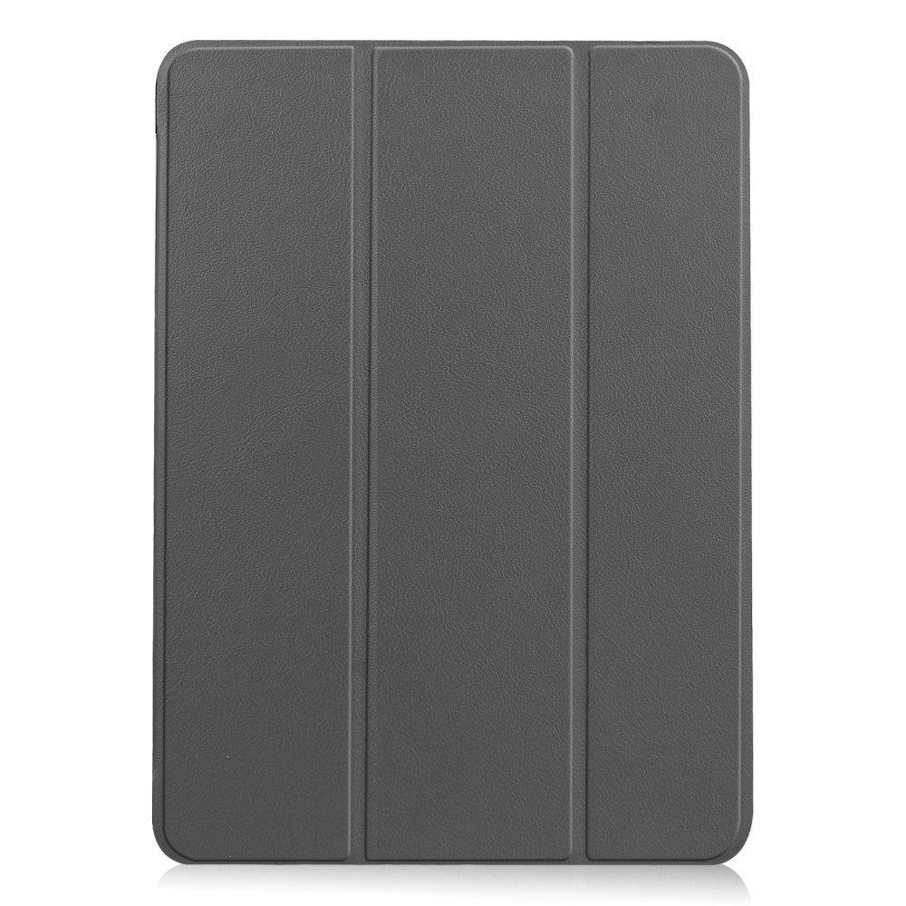 EIDERWOOD iPad Air 11" (2024) Litchi Tri-Fold Leather Flip Case - Grey