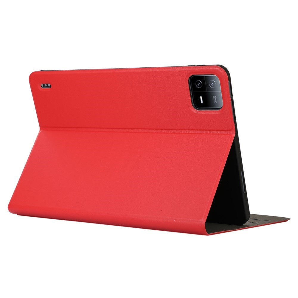 EIDERWOOD Xiaomi Pad 6S Pro Vegan Leather Tablet Flip Case with Stand Function - Red