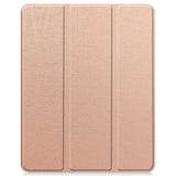 EIDERWOOD iPad Air 13" (2024) Tri-Fold Artificial Leather Flip Case w. Apple Pencil Holder - Rose Gold