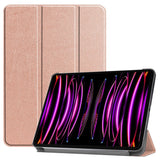 EIDERWOOD iPad Air 13" (2024) Tri-Fold Leather Flip Case - Rose Gold