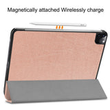 EIDERWOOD iPad Air 13" (2024) Tri-Fold Leather Flip Case - Rose Gold