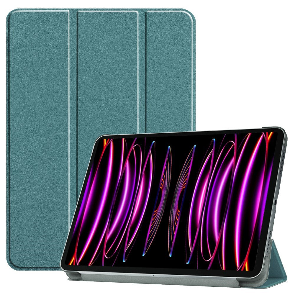 EIDERWOOD iPad Air 13" (2024) Tri-Fold Leather Flip Case - Green