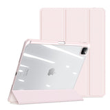 iPad Pro 13" (2024) Shockproof Case w. Pen Holder - Dux Ducis Toby Series - Transparent / Pink