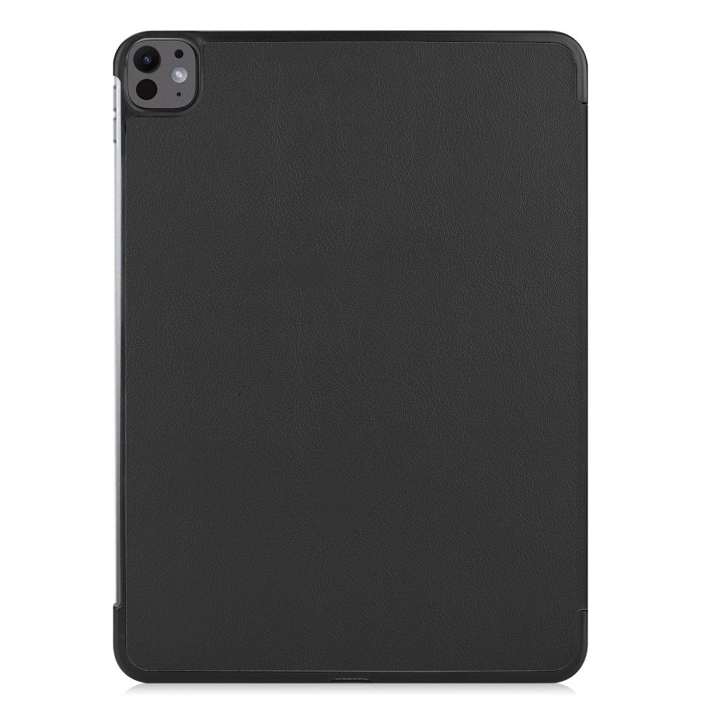 EIDERWOOD iPad Pro 13" (2024) Tri-Fold Leather Flip Case - Black