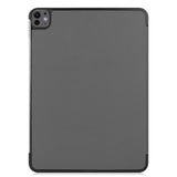 EIDERWOOD iPad Pro 13" (2024) Tri-Fold Leather Flip Case - Grey