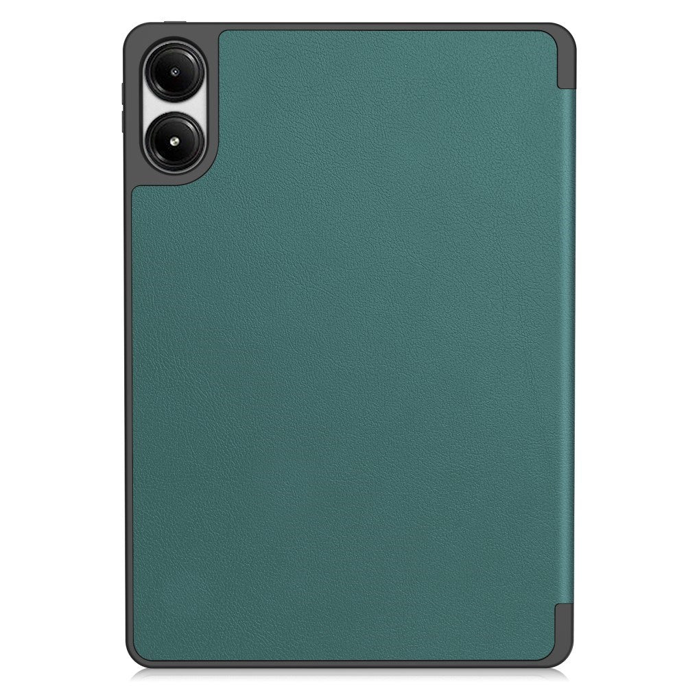 EIDERWOOD Xiaomi Redmi Pad Pro Tri-Fold Artificial Leather Flip Case w. Stylus Pencil Holder - Green