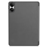 EIDERWOOD Xiaomi Redmi Pad Pro Tri-Fold Artificial Leather Flip Case w. Stylus Pencil Holder - Grey