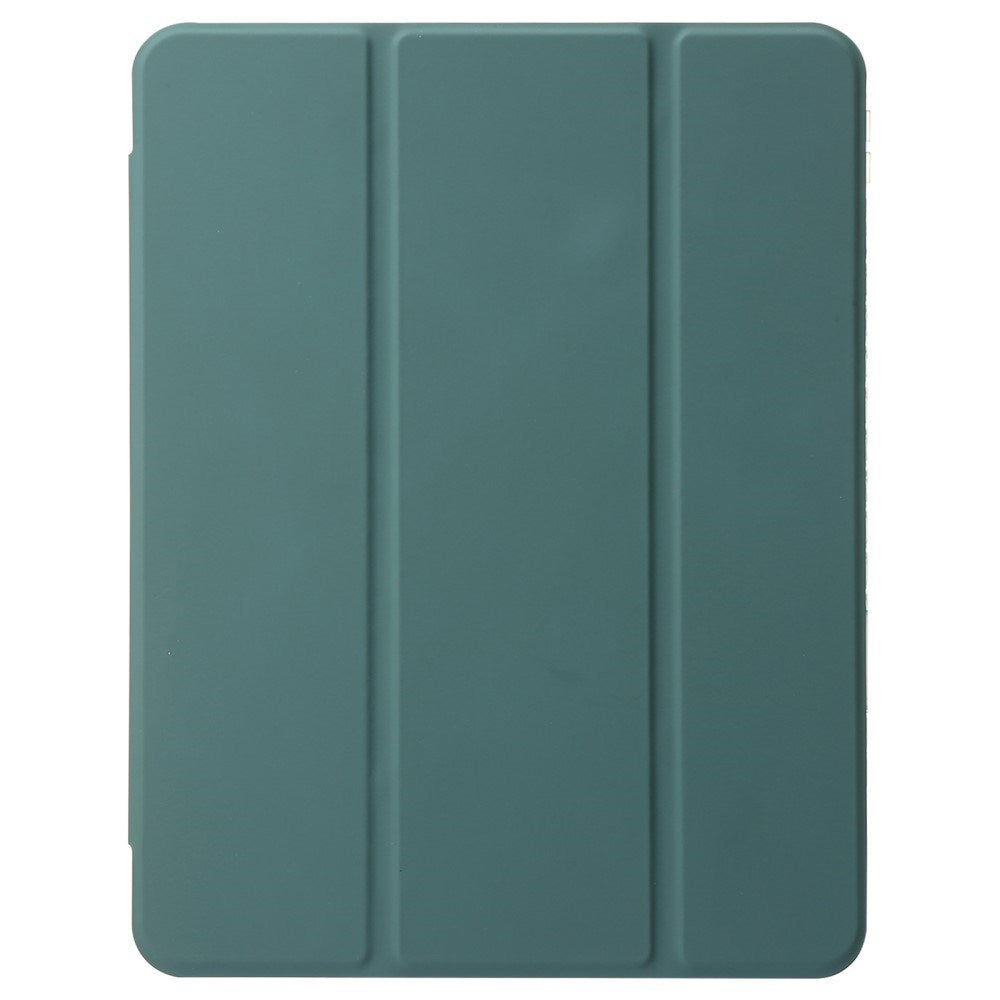 EIDERWOOD iPad Pro 13" (2024) Tri-Fold Artificial Leather Flip Case w. Apple Pencil Holder - Green