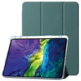 EIDERWOOD iPad Pro 11" (2024) Tri-Fold Artificial Leather Flip Case w. Apple Pencil Holder - Green