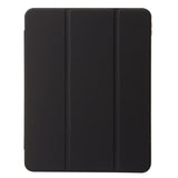 EIDERWOOD iPad Air 11" (2024) Tri-Fold Artificial Leather Flip Case w. Apple Pencil Holder - Black