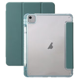 EIDERWOOD iPad Air 13" (2024) Tri-Fold Artificial Leather Flip Case w. Apple Pencil Holder - Green