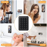 Silicone Suction Cup Mobile Holder with Faux Leather - MagSafe Compatible - Black