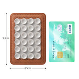 Silicone Suction Cup Mobile Holder with Faux Leather - MagSafe Compatible - Green