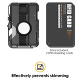 AULUMU Multifunctional Card Holder - MagSafe Compatible - Grey / Black